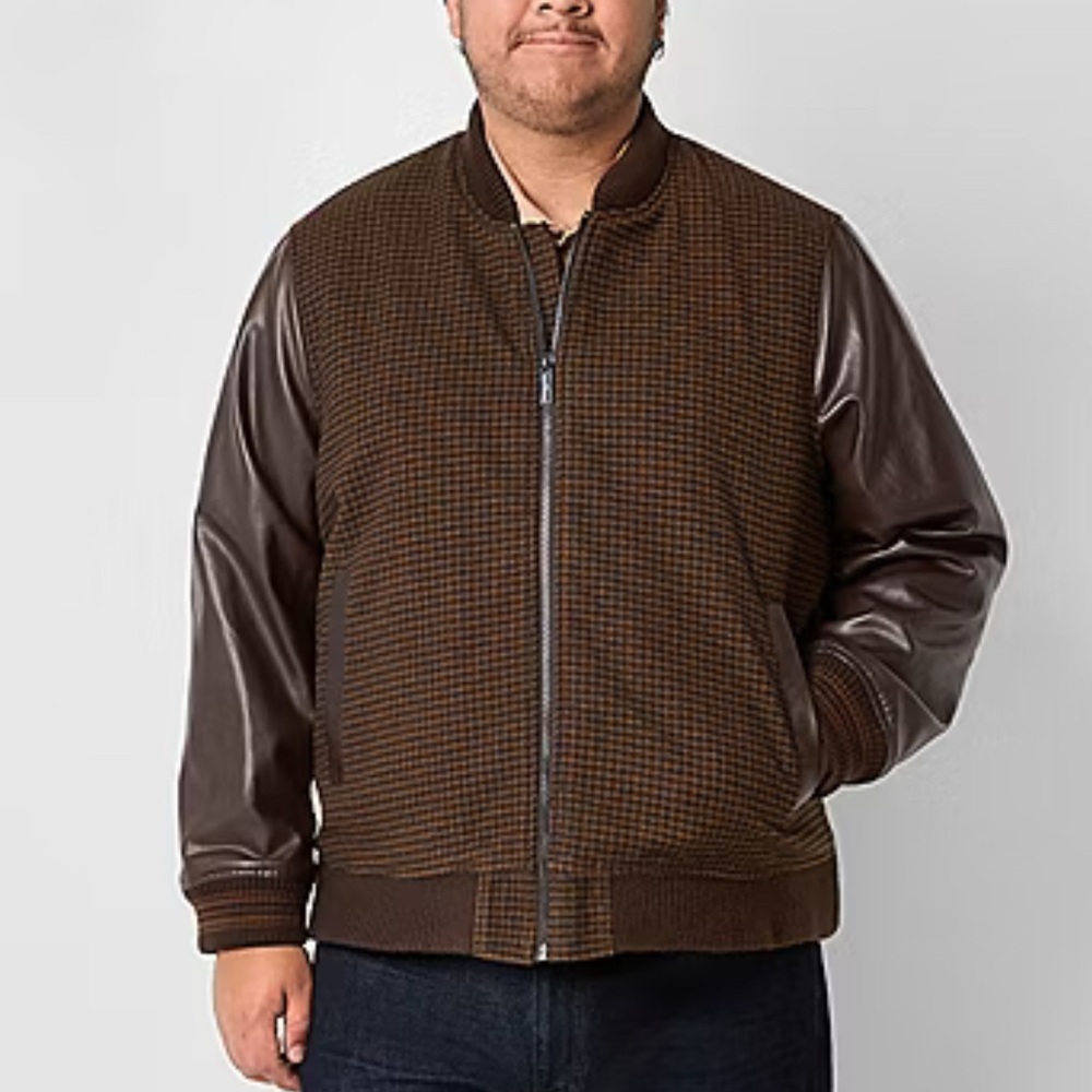 New Shaquille O'Neal XLG Mens Big and Tall Varsity Jacket Bomber 3XL Msrp $200